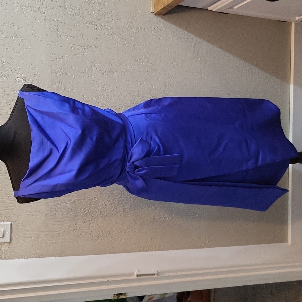 Vintage 1950's Suzy Perette New York Royal Blue Silk Coctail Dress